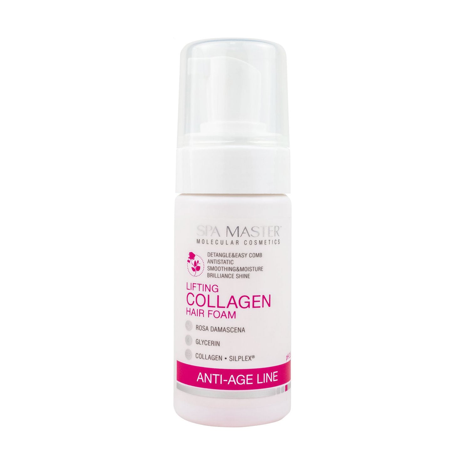 Ліфтинг пінка для укладання волосся Spa Master Anti-Age Line Lifting Collagen Hair Foam з коллагеном, 100 мл