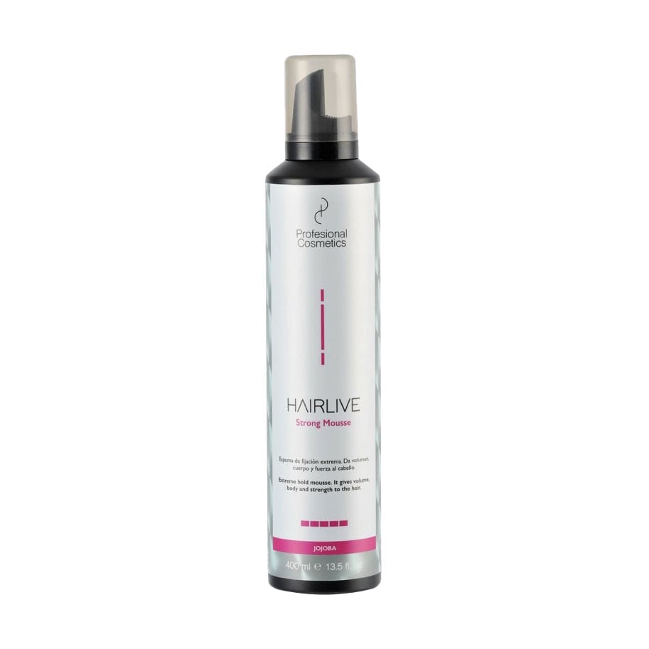 Пінка для укладання волосся Profesional Cosmetics Hairlive Strong Mousse, 400 мл